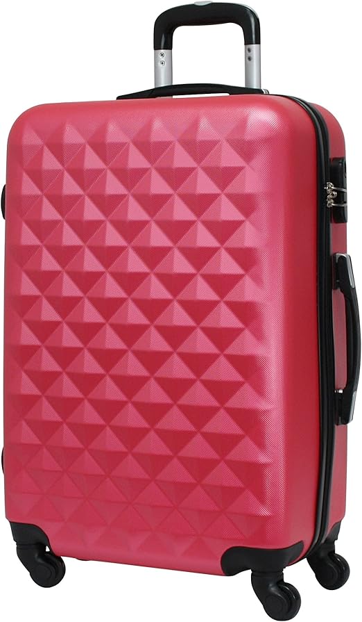 Suitline - 2er Kofferset, Kabinenkoffer 55cm + Großer Reisekoffer, Trolleys Hartschale Glänzend Farbverlauf, 4 Rollen,TSA, Northern
