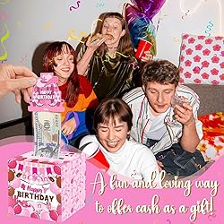 Pink Cowgirl Birthday Party Decorations - Money Box