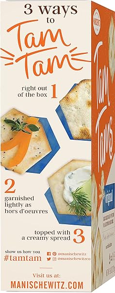 MANISCHEWITZ TAM TAM ORIGINAL CRACKERS 9.6OZ (2 PACK), FLUFFY & AIRY, BAKED TO PERFECTION