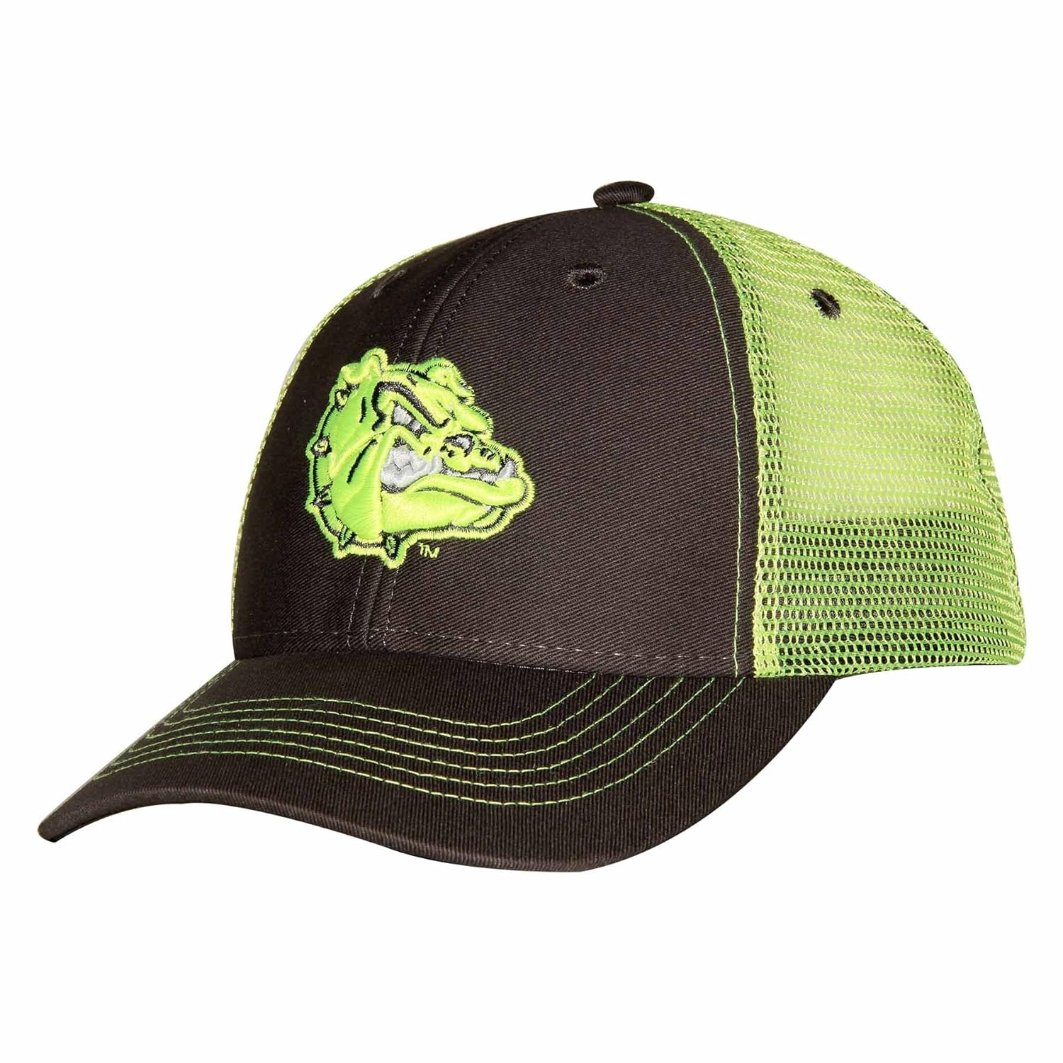 Ouray Sportswear NCAA Gonzaga Bulldogs Sideline Cap Adjustable Size Dark Grey Neon Yellow Ouray Sportswear NCAA Gonzaga Bulldogs Sideline Cap Adjustable Size Dark Grey Neon Yellow