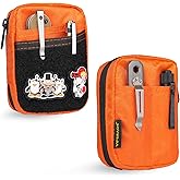 VIPERADE VE31 Small EDC Pouch, Men's Pocket Organizer, Small EDC Organizer Multitool Pouch for Camping/Hiking/Bushcraft (Orange)