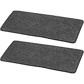 uxcell 2Pcs Felt Base Shaper, 13 x 6 Inch Rectangle Handbag Bottom Shaper Pad Bag Liner Board Insert Arc Corner for Purse Tote Crossbody Bag Backpack, Dark Gray