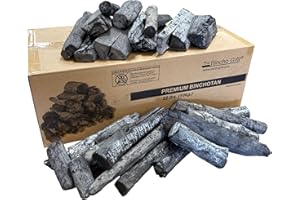 The Bincho Grill Binchotan Charcoal for Japanese BBQ 22lbs. Premium Hardwood High-Grade for Yakitori