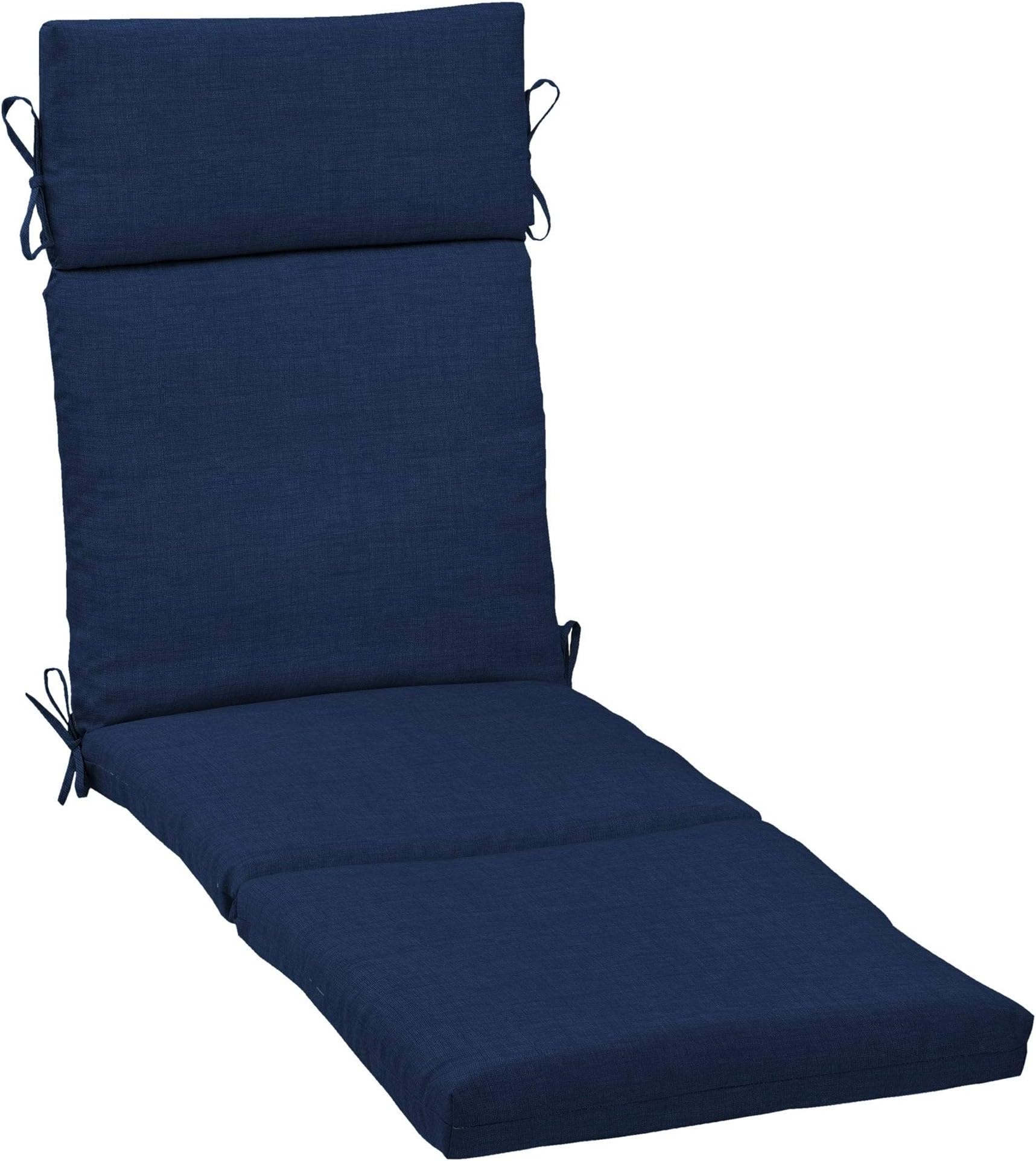 Overstock Arden Selections Sapphire Leala Texture Outdoor Chaise Lounge Cushion