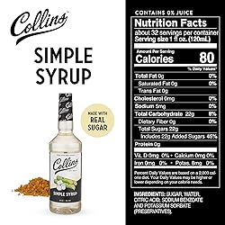 Collins Simple Syrup, Classic Simple Syrup, Real