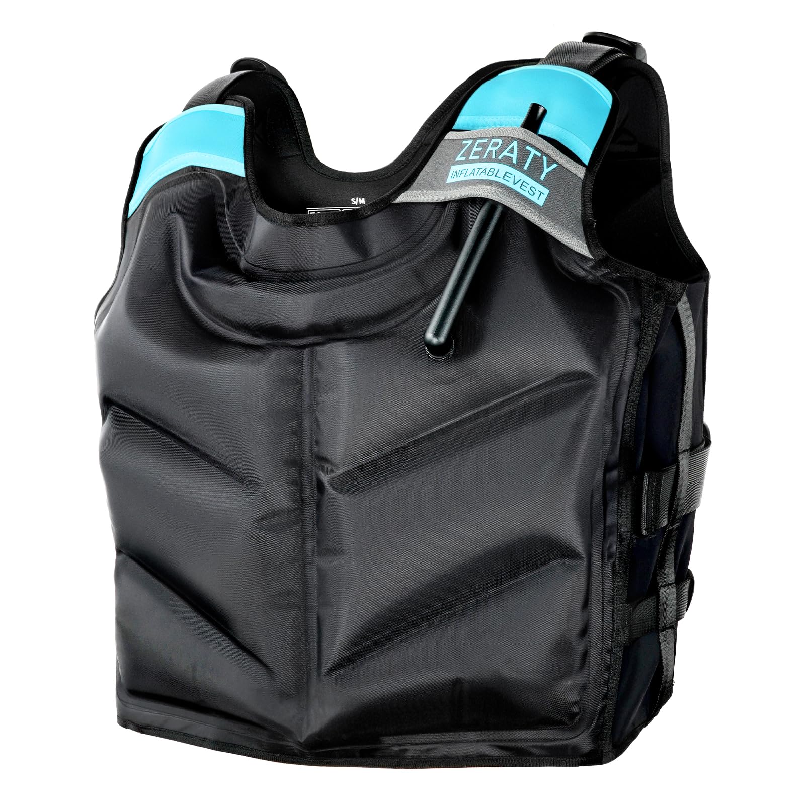 Photo 1 of Zetary Inflatable Snorkel Vest - Portable Snorkel Jacket for Adults 90-220 lbs, Lightweight Buoyancy Aid with Quick Inflation, Ideal for Swimming Boating Paddleboarding Water Sports Black Blue