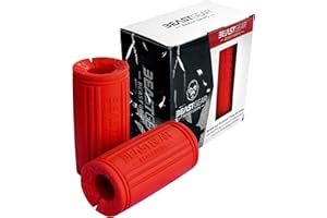 Beast Gear - Barbell and Dumbbell Bar Grips for Weightlifting & Muscle Building - Strength Training Equipment