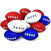 Bulk 24 Party Pack 4" Foam Patriotic Football Stress Ball - Perfect Professional or College Football Season Decoration, 4th of July Party Favor or Parade Throw