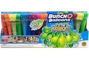 ZURU Bunch O Balloons, 420 Water Balloons, Fill & Tie 100 in 60 Seconds,