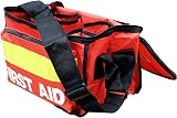 JFA Medical Red Haversack Emergency First Aid Bag Front Pocket Empty view 3