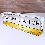 Artblox Personalized Name Plate for Desk | Gold