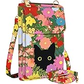 Miss Adola Cute Small Crossbody Purse Cell Phone Bags for Women - Leather Cellphone Wallet Purse with Shoulder Strap