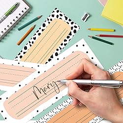 30 Name Tags for Classroom Cubbies, 3x9 in Cow