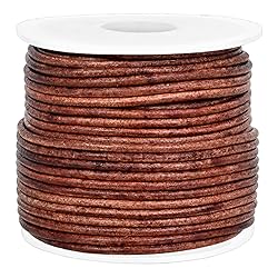 GENIQUE Real/Genuine Round Leather String Cord for