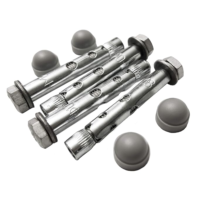 Rail Heavy Duty Anchor For Attaching Newel Posts Aluminium on Concrete