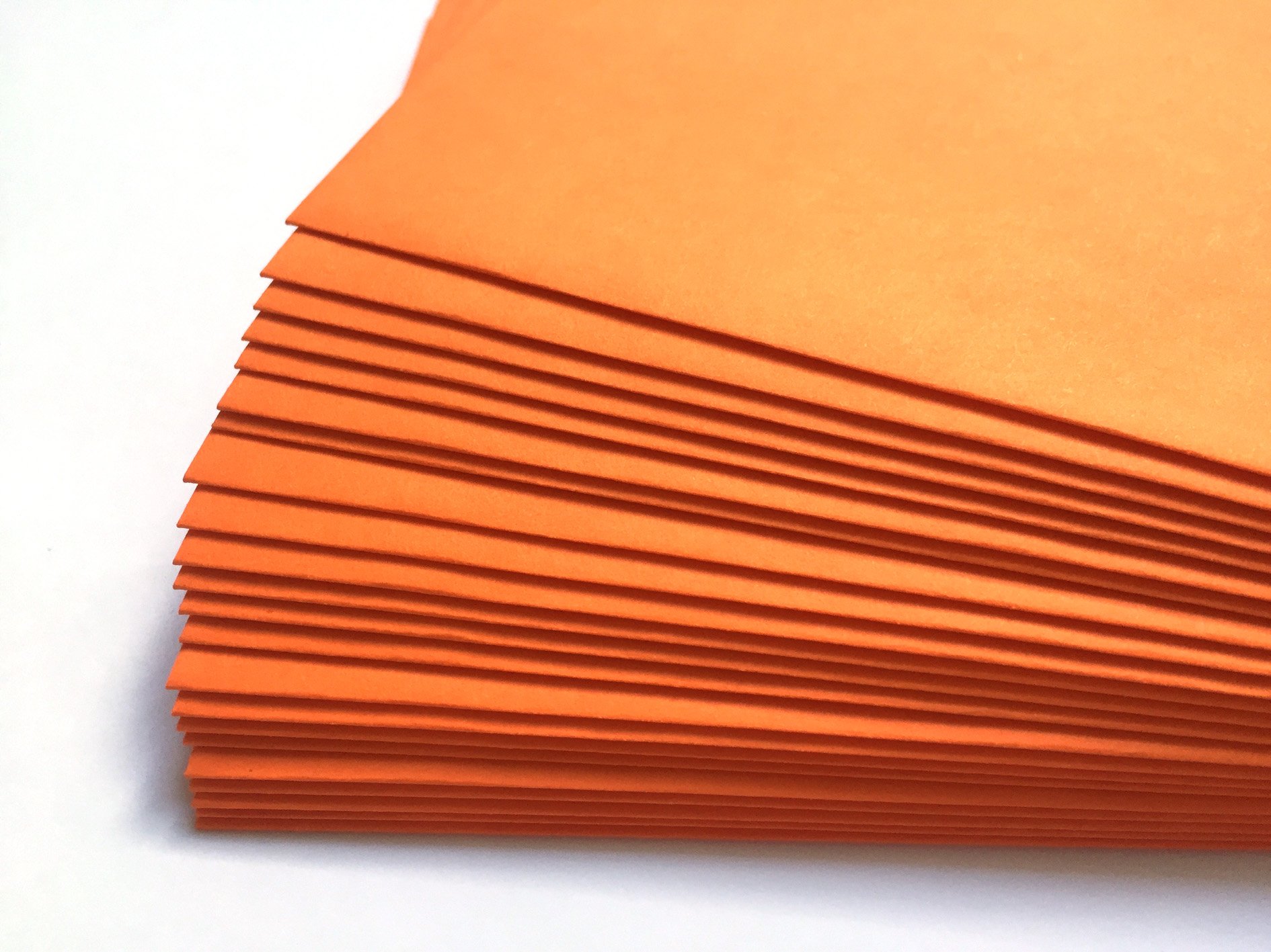 50 Envelopes, Orange, C6 = 162 x 114 mm, with Peel-Off Strips