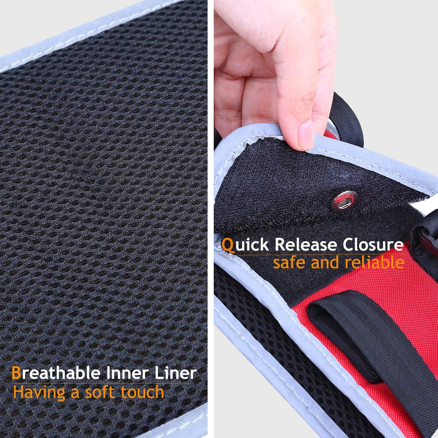 Louvra Dog Lift Support Harness with Adjustable Handle Soft Small Dog Sling Harness for Old Dog Back Legs Pet Rehabilitation Easy Walking and Up Down Stairs(Red,Small) - Image 3