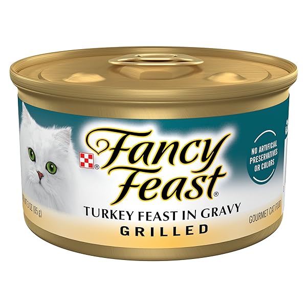PURINA FANCY FEAST GRILLED WET CAT FOOD TURKEY...