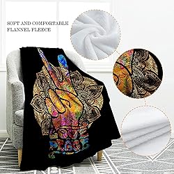 Jekeno Peace Sign Blanket Hippie Gifts for Dad