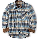 CQR Men's 100% All Cotton Button Down Flannel Shirts, Long Sleeve Brushed Warm Soft Casual Outdoor Plaid Shirt