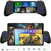Megadream Mobile Gaming Controller for iPhone/Android/PC - iPad/Tablet (Up to 11in) - Cloud Game - NS-Switch|Swith 2 - Turn Your Phone into a Gaming Console - PS5/Xbox Remote Play Streaming, Call of Duty, Roblox, Turbo, Black