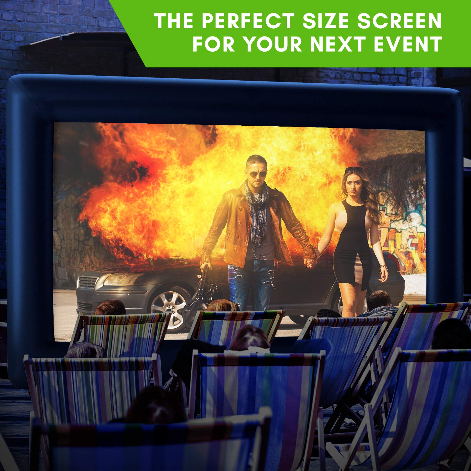 Holiday Styling Outdoor Projector Screen Inflatable Portable Movie