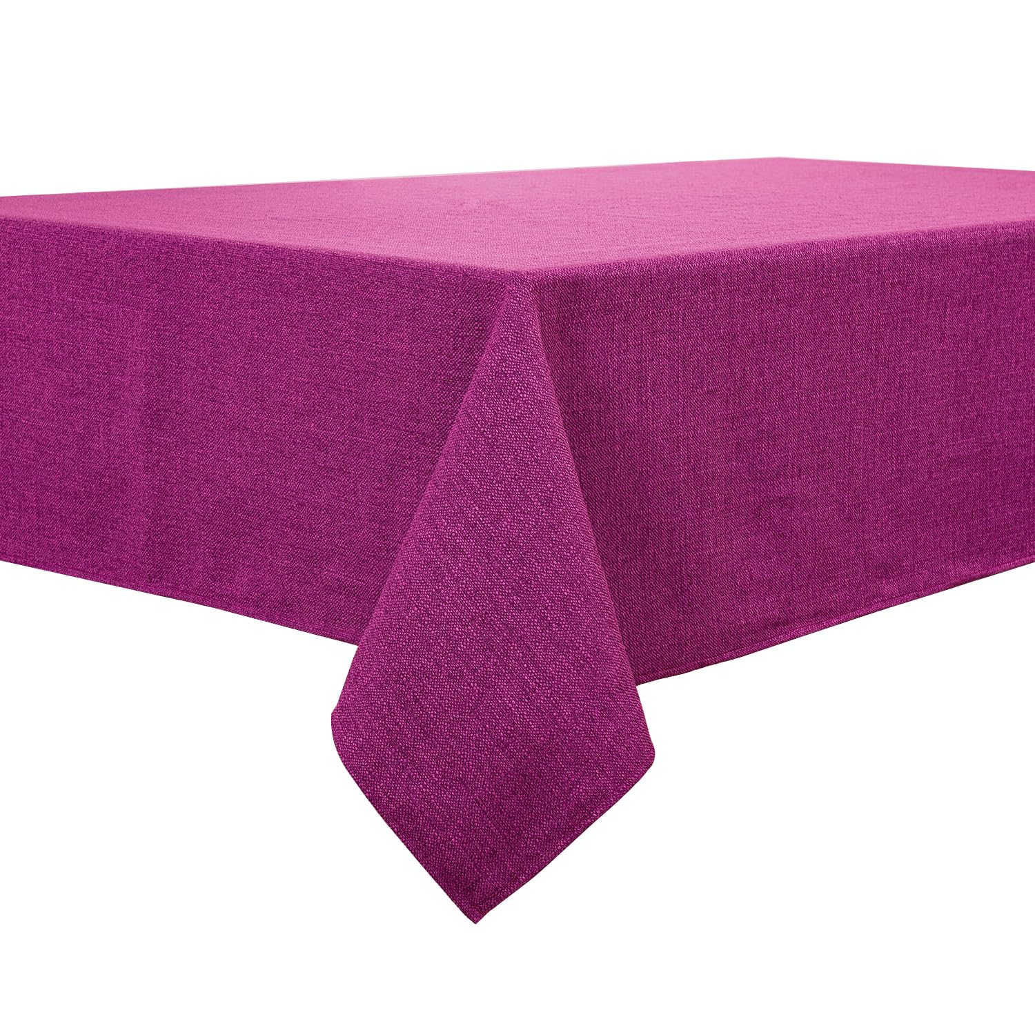 BALCONY & FALCON Rectangle Tablecloth, Wrinkle Resistant and Water Proof Table cloth, Decorative Linen Fabric Tablecloths for Dining, Parties, Kitchen, Wedding and Outdoor Use (Purple, 145x215cm) — image 1