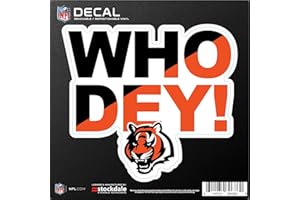 Stockdale Cincinnati Bengals 6" x 6" Xpression Full Color Repositionable Decal