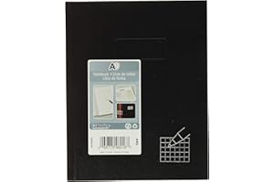 Blueline Business Notebook, 4" x 4" Quad-Ruled, White Paper, 192 Pages, 9.25" x 7.25", Black Hard Cover (A9Q)