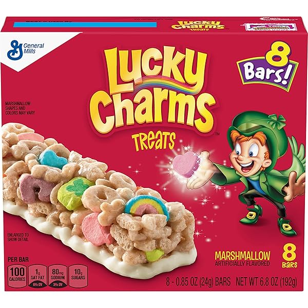 LUCKY CHARMS CEREAL TREAT BARS, SNACK BARS, 8...