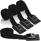 URAQT Adjustable Tie Down Straps 4 Pack 1m x 25mm Heavy Duty Black view 9