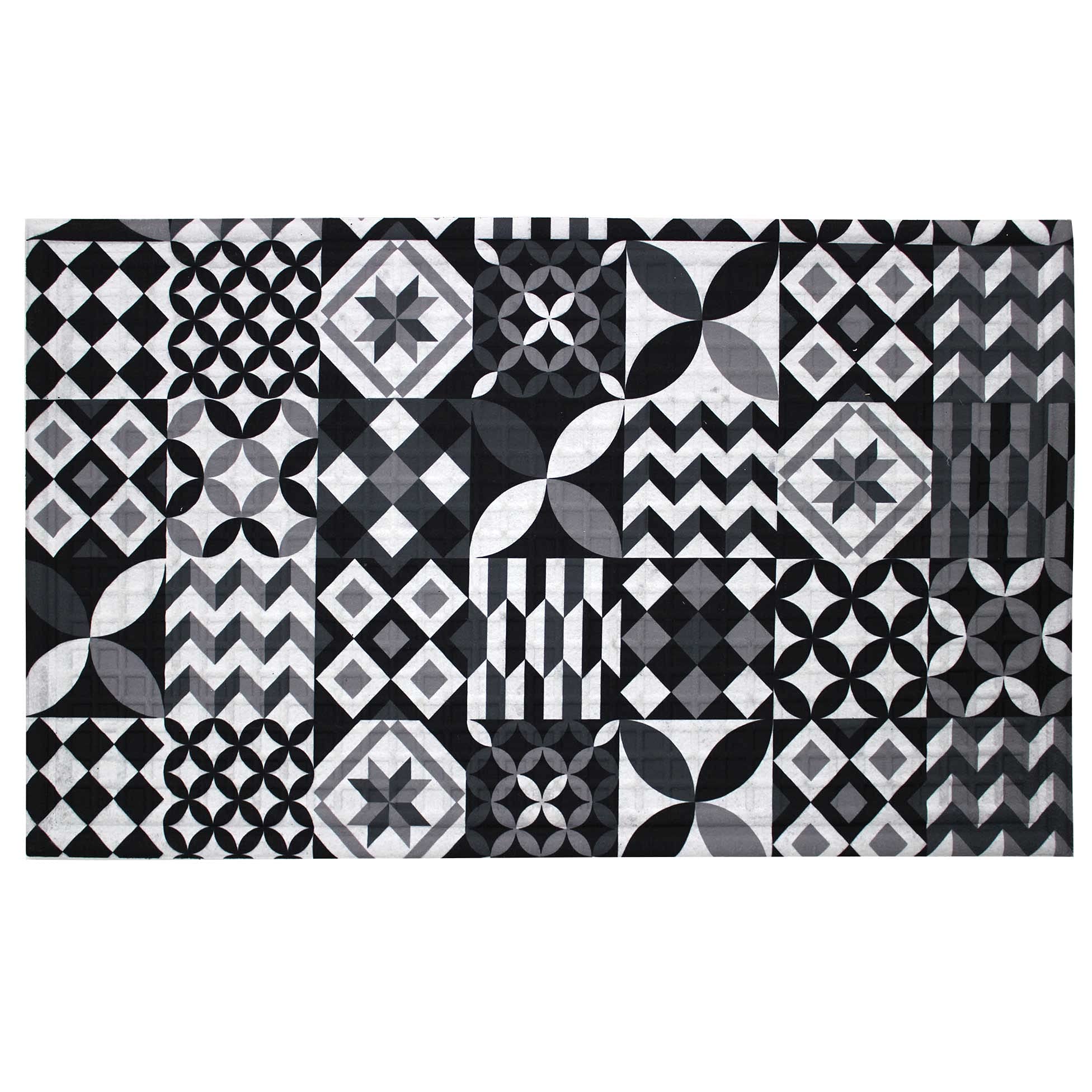 Douceur d'Intérieur, Rectangular Rug 45 x 75 cm Embossed Printed Calypso