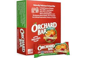 Orchard Bars Non-GMO Fruit & Nut, Cranberry Orange Walnut, 1.4 Oz, 12 Count, Pack of 9