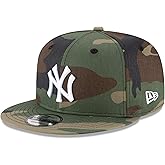 New Era Unisex-Adult MLB 9Fifty Camo Primary Logo Adjustable Snapback Hat Cap One Size Fits All