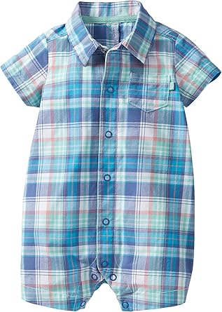 tartan romper baby