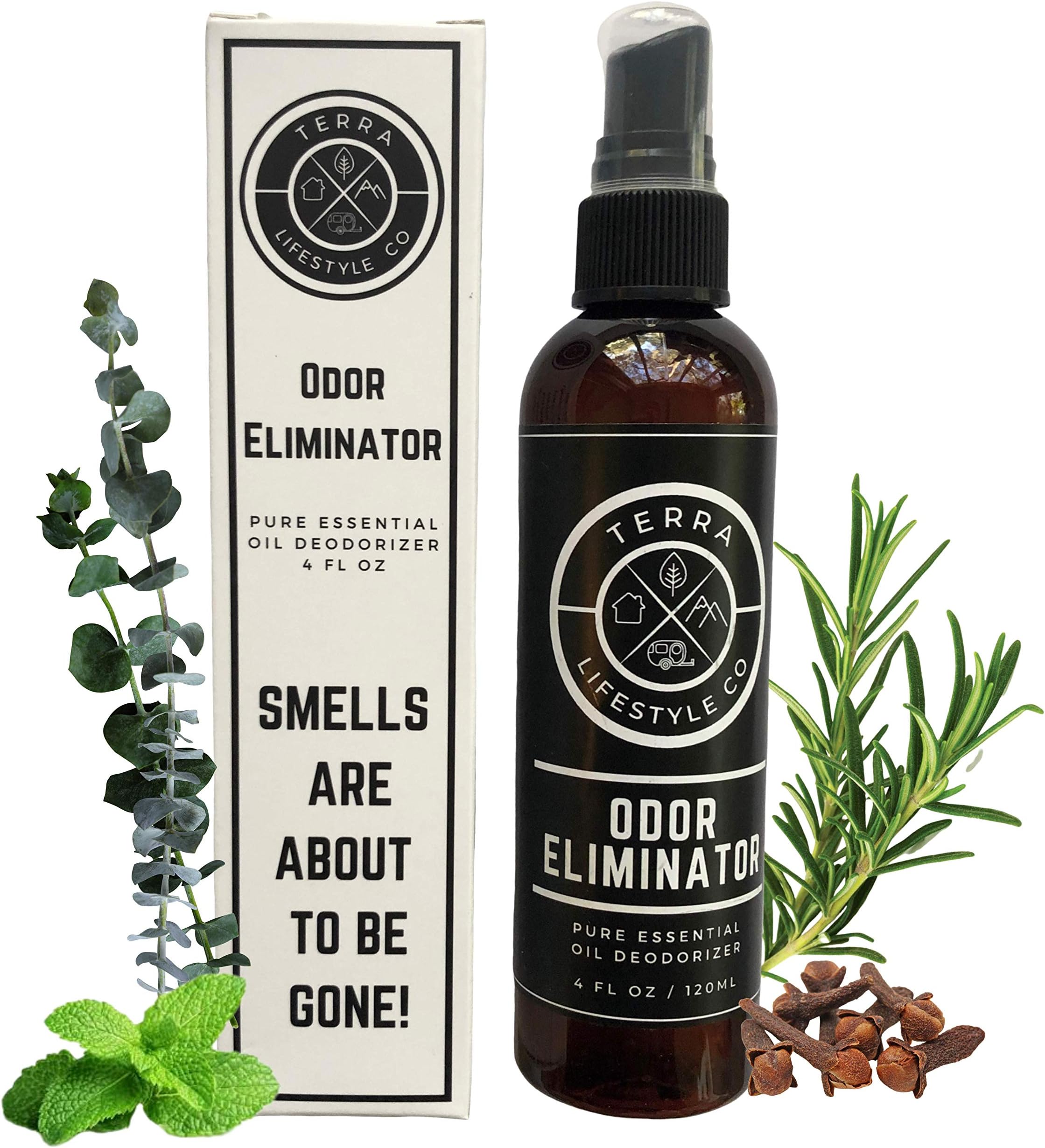 TERRA LIFESTYLE CO - Shoe Odor Eliminator Deodorizer Spray | Essential Oil Shoe Deodorizer | Athletes Foot Air Freshener Spray | Car Air Purifier | Odor Eaters for Shoes