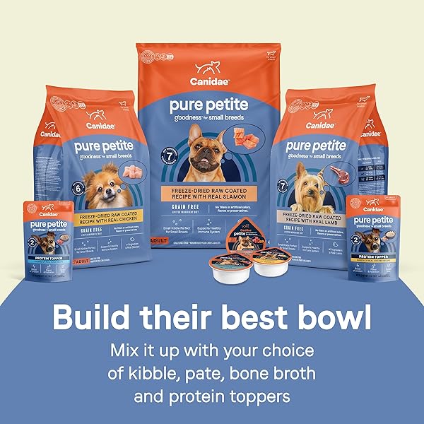 CANIDAE PURE PETITE PREMIUM DRY DOG FOOD FOR SMALL BREEDS, CHICKEN & WHOLESOME GRAINS RECIPE, 4 LBS.