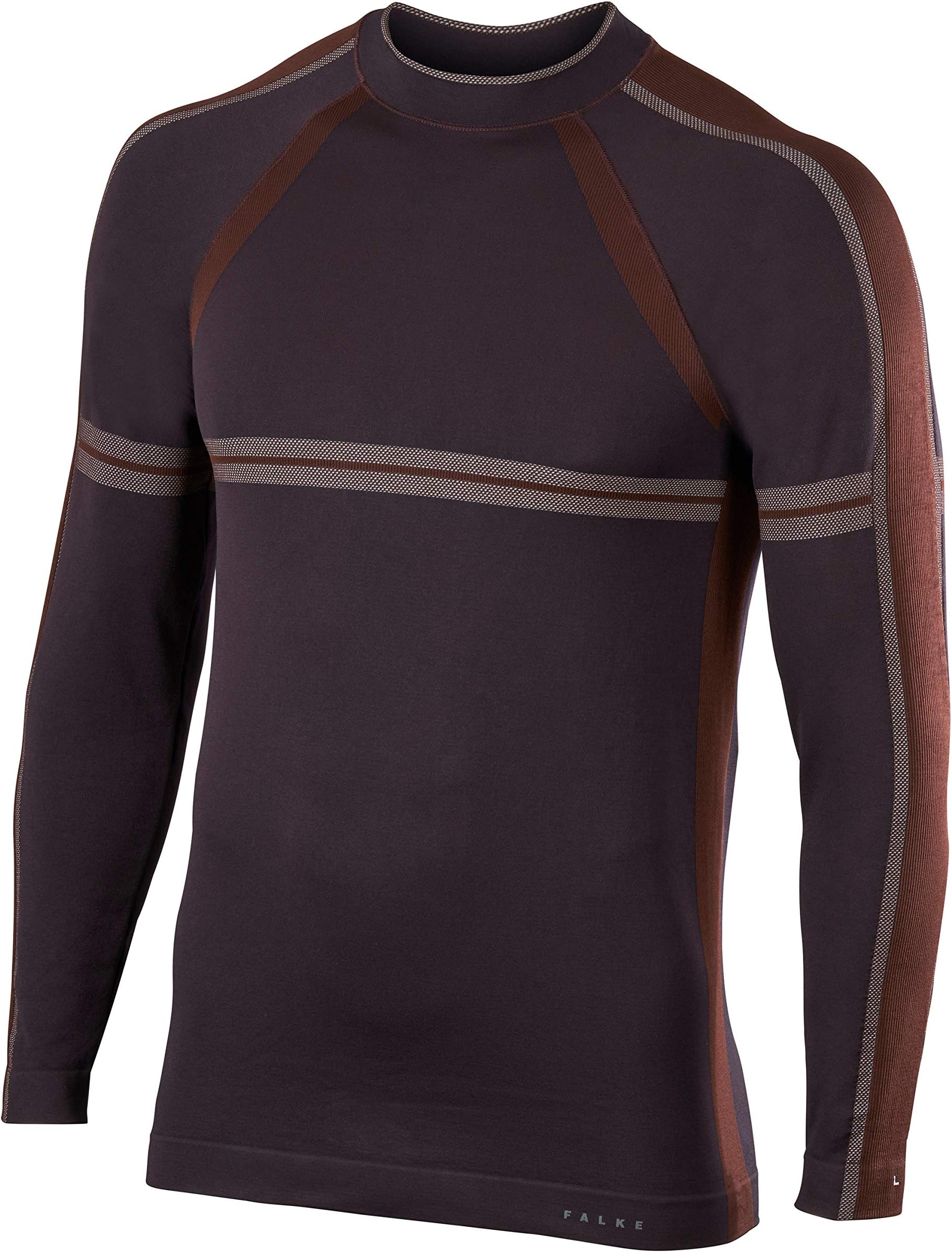FALKE Men's Maximum Warm Trend Long Sleeve Base Layer Top - Performance Fabric, Multiple Colours, Sizes S-XXL, 1 Piece - For hiking, trekking, ski, snowboarding: warm, breathable, quick dry