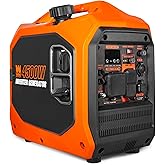 WEN 4500-Watt Inverter Generator, RV-Ready, Quiet, Portable, Gasoline Powered and Lightweight with Fuel Shut Off (56432i)