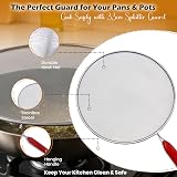 TIJAR 33cm Splatter Screen for Frying Pan - Oil Splash Guard & Cover view 4