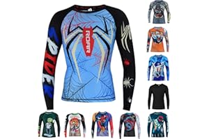 ROAR-INT Roar BJJ Kid's MMA Rash Guard Training No-Gi and Gi Jiu Jitsu Rashguard MMA Grappling Compression Shirts Wrestling