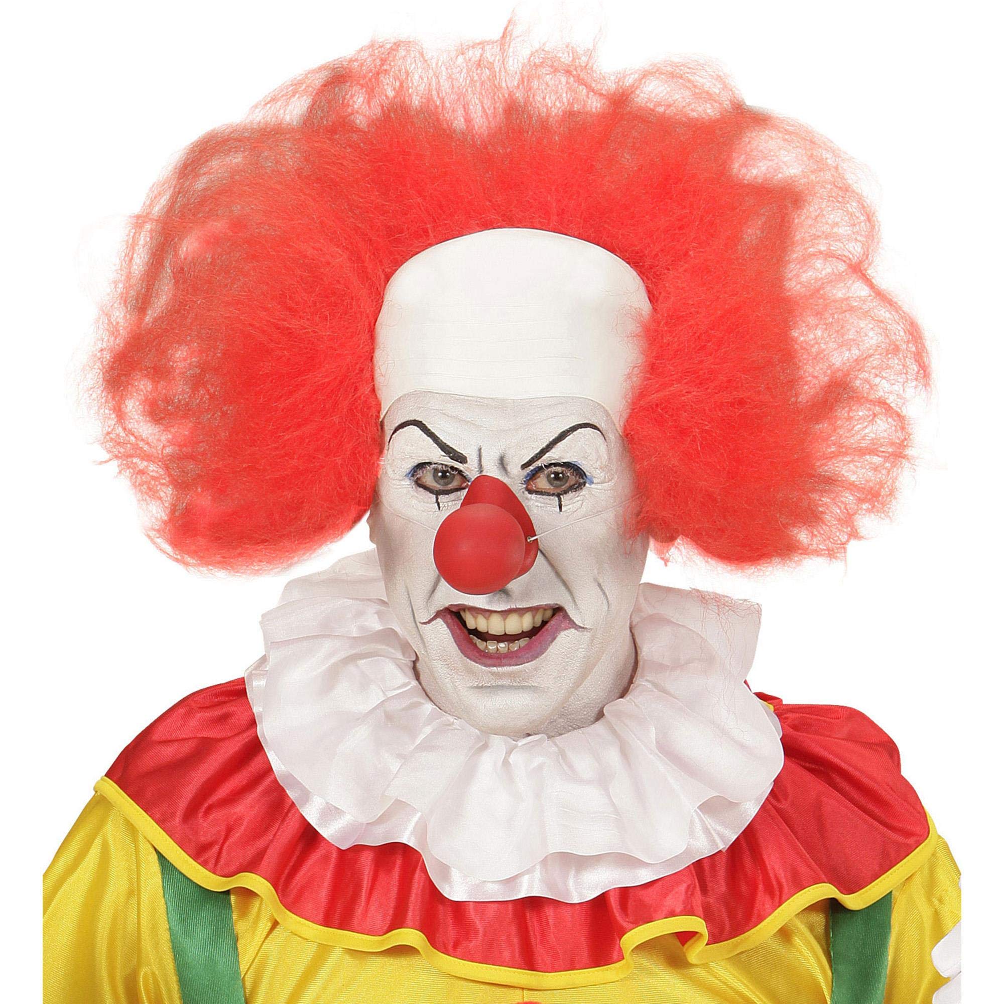 Widmann vd-wdm74950 CALOTTA CLOWN WITH RED HAIR, One Size
