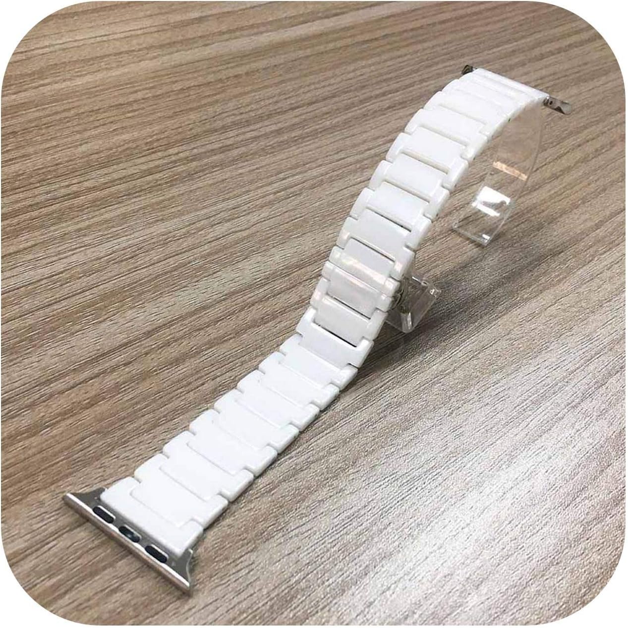 Black/White Ceramics Strap for Apple Watch 5 4 3 2 1 Band 40/44/38/42Mm Bracelet for Iwatch Wristband Clock Belt-White-for 44Mm