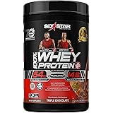 Whey Protein Powder | Six Star Whey Protein Plus | Whey Protein Isolate & Peptides | Lean Protein Powder for Muscle Gain | Mu