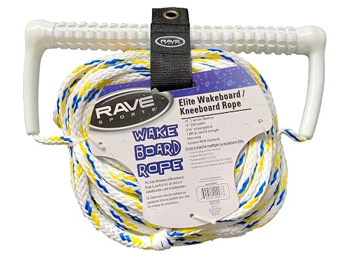 Wakeboard Rope Floating RAVE Sports Elite Floating Wakeboard / Kneeboard Rope, 3 Sections, 75 ...