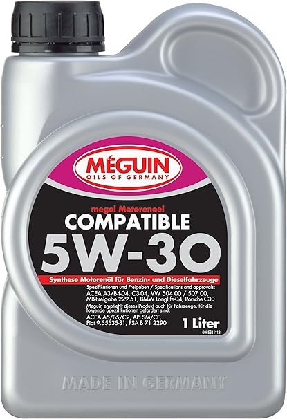 Meguin 6561 megol Motoröl Compatible SAE 5W-30, 1 L
