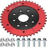 GREHUA 420 Split Chain Sprocket 42 Tooth &amp; Sprocket Adapter Compatible with Coleman CT200U CT200U-EX BT200X Baja Warrior MB165 MB200 Mini Bike Go Kart Predator 212cc 196cc 5.5HP 6.5HP Engine Parts