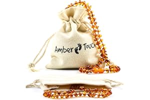 AMBER TOUCH Baltic Amber Necklace (Unisex) - Natural Amber from Baltic Region, Genuine Baltic Amber