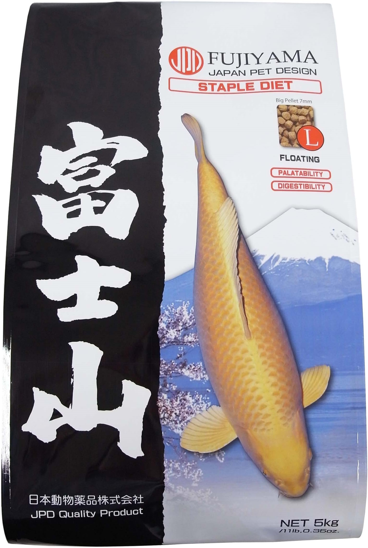JPD 4.4-Pound Fujiyama Staple Diet for Fishes, Large