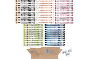 Cow Tales Snack Peak Variety Gift Box (50 – 1 oz) – Strawberry Smoothie, Caramel Apple, Caramel Brownie, Original Vanilla, Oreo